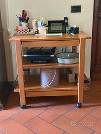 Carrello Foppapedretti Noce porta TV bar