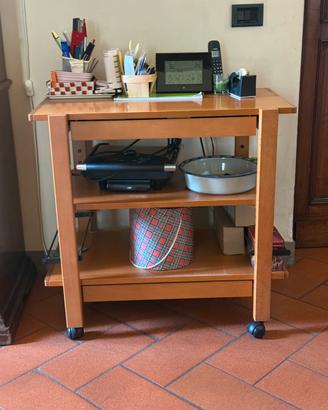 Carrello Foppapedretti Noce porta TV bar