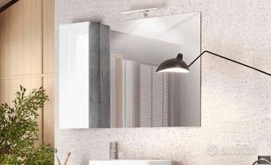 specchio bagno con mobiletto 110x75