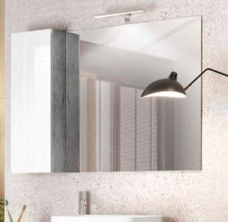 specchio bagno con mobiletto 110x75