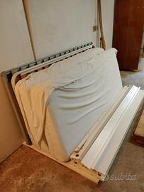 DUE LETTI SINGOLI CON RETE E MATERASSI 