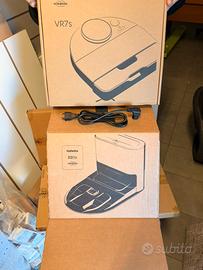 robot aspirapolvere folletto vr7s con base svuota