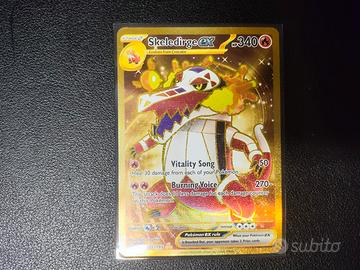 272 193 pokemon card Karte Ex Gold Skelokrok 272/193 Deutsch  SHPNPokestore When Pokemon Pokemon - Skeledirge ex 272/193