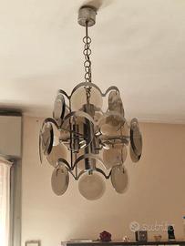 Raro Lampadario Vistosi Originale Anni '70 -