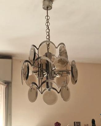 Raro Lampadario Vistosi Originale Anni '70 -