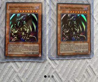 Drago nero metallico occhi rossi lotto