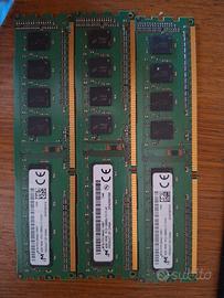 Kit 12GB (3x4GB) RAM DDR3 1600MHz Micron Desktop