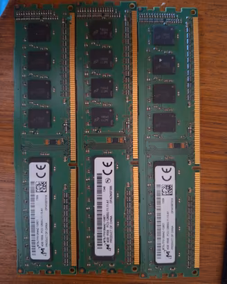 Kit 12GB (3x4GB) RAM DDR3 1600MHz Micron Desktop