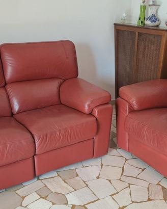 salotto in pelle