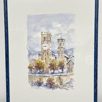 Acquerello Torre del Belvedere di Mondovì