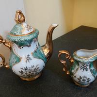 Set vintage Bavaria con decorazioni in oro 