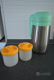 Chicco Thermos Portapappa Inox con 2 Contenitori