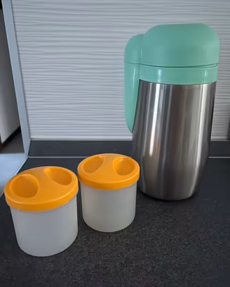 Chicco Thermos Portapappa Inox con 2 Contenitori