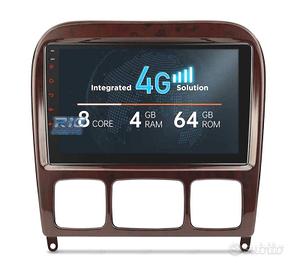 RADIO GPS ANDROID 10 PER MERCEDES CLASSE S W220 98