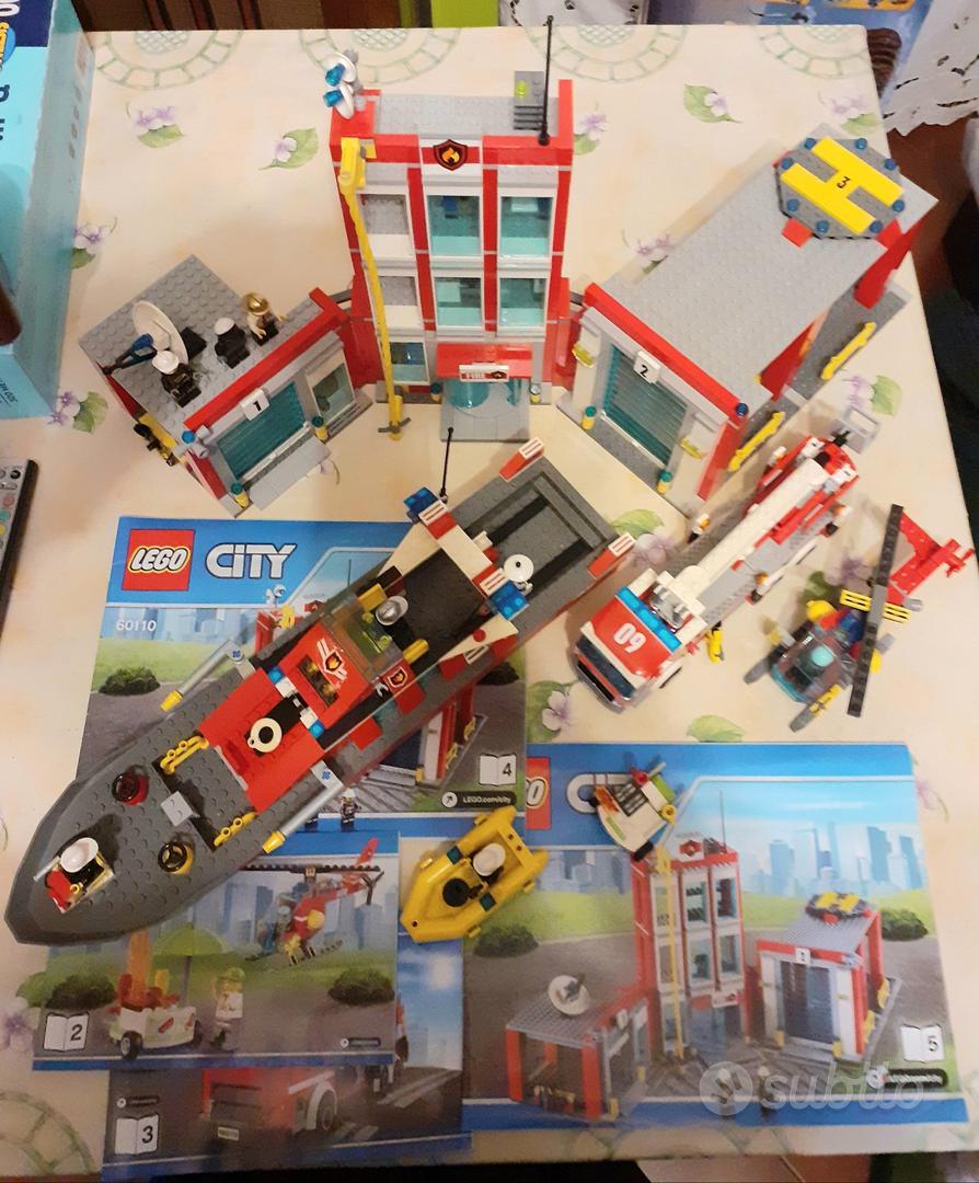 Lego stazione dei pompieri 60110 più barca 7906 - Tutto per i