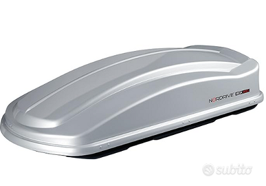Nordrive 630, box tetto 630 litri, Argento lucido