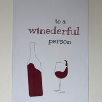 Biglietto di auguri To a Winederful Person 