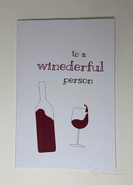 Biglietto di auguri To a Winederful Person 