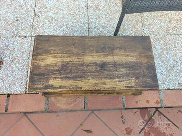  cassapanca piccola in arte povera 