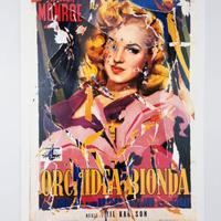 Mimmo rotella Orchidea Bionda