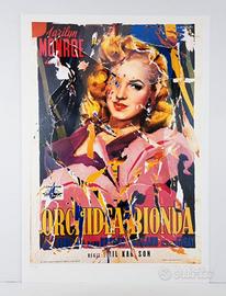 Mimmo rotella Orchidea Bionda