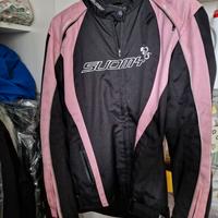 Giacca moto donna rosa misura M