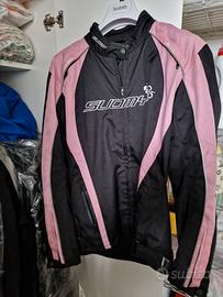 Giacca moto donna rosa misura M