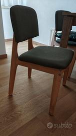 4 SEDIE NUOVE IN LEGNO