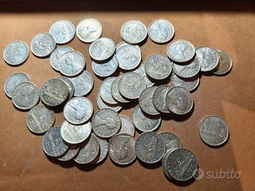 lotto 50 PZ  500 lire monete argento caravelle 