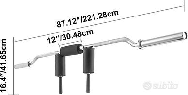 Safety squat bar bilanciere speciale squat/affondi