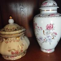 Vaso e biscottiera