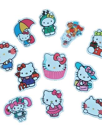 Lotto 11 adesivi stickers "Hello Kitty" by Sanrio