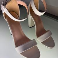 Sandali Bianchi con tacco "comodo" h. 10cm