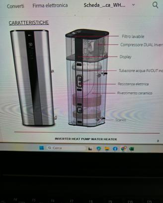 Acs 200lt pompa di calore 