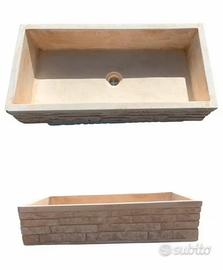 Lavandino lavabo in cemento per esterno