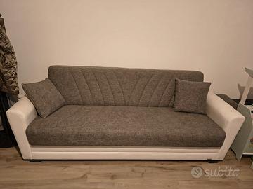 Divano Belloni Grigio 230cm + 2 cuscini