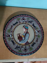 Piatto artigianato sardo anni 50 cm. 32
