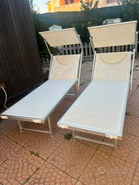 Lettini in alluminio prendisole