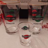3 bicchieri da cocktail MARTINI VERMOUTH