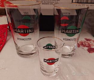 3 bicchieri da cocktail MARTINI VERMOUTH