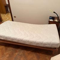 Letto singolo con rete anatomica elettrica
