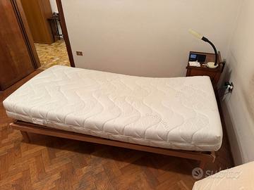 Letto singolo con rete anatomica elettrica