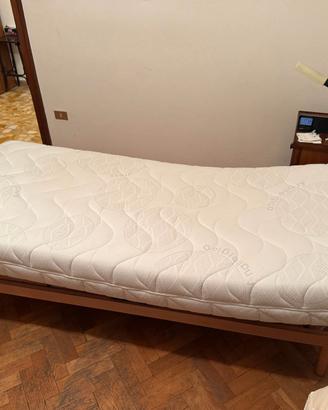 Letto singolo con rete anatomica elettrica