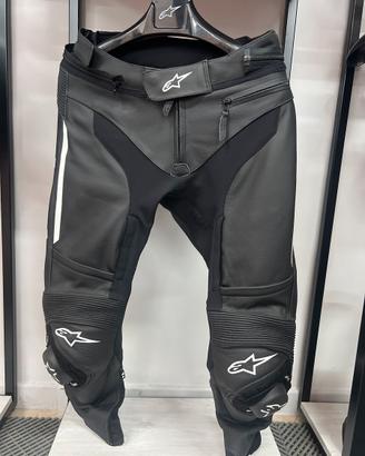 Pantaloni moto Alpinestars in pelle