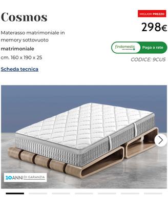 materasso memory