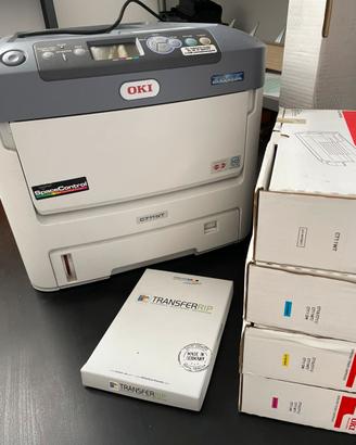 Oki C711WT + rip + toner. STAMPANTE NUOVA