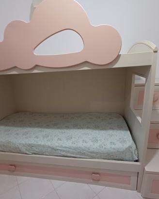 Letto a castello MEM con scaletta con cassetti