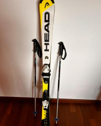 Sci HEAD Supershape ERA2.0 130cm e bastoncini