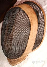 MASCHERA DA SCHERMA E FIORETTO D'EPOCA