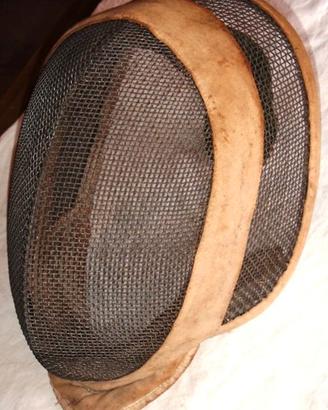 MASCHERA DA SCHERMA E FIORETTO D'EPOCA